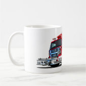 アニメの消防車Tシャツ コーヒーマグカップ (左)