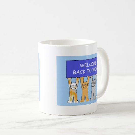 アニメの猫たちへようこそ コーヒーマグカップ (正面右)