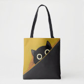 アニメの猫 トートバッグ (正面)