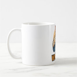アニメの猫 - WORK HARD モチベーションの日本風 コーヒーマグカップ
