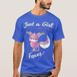 アニメの花を愛する女の子だけかわいい Tシャツ