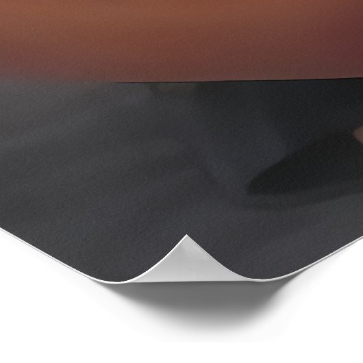 アニメの若いレディーギタープレーヤー | AIアートポスター ポスター (角)