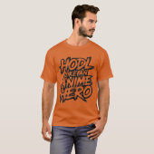 アニメの英雄のようにHODLせよ 大胆な暗号通貨アニメアート Tシャツ (正面フル)