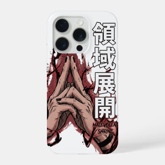 アニメの英雄 電撃の手の力 芸術 iPhoneケース (裏面)