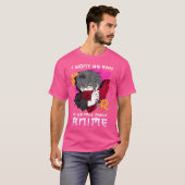 アニメの話なら恥ずかしがりません チビ可愛い Tシャツ (正面フル)