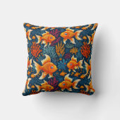 アニメの赤い魚 クッション (裏面)