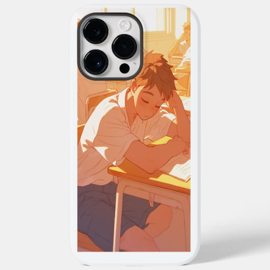 アニメの電話ケース – 授業中の居眠り Case-Mate iPhoneケース (裏面)