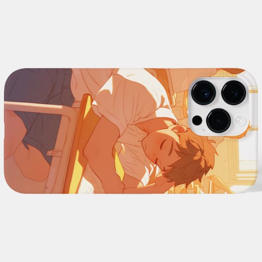 アニメの電話ケース – 授業中の居眠り Case-Mate iPhoneケース (裏面 (横))