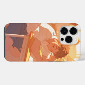 アニメの電話ケース – 授業中の居眠り iPhoneケース (裏面横)