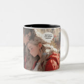 アニメの「ちょっと待って」シーン ツートーンマグカップ (正面右)