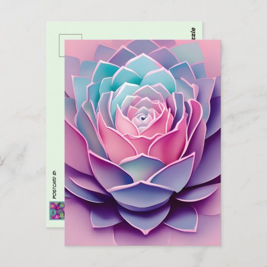 アニメは多肉食のポストクロッシング ポストカード (正面/裏面)