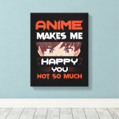 アニメは私にとってあまり嬉しくはない キャンバスプリント (インサイチュ (ウッドフロア))