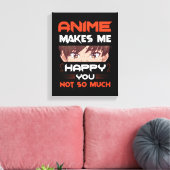 アニメは私にとってあまり嬉しくはない キャンバスプリント (インサイチュ (リビング))