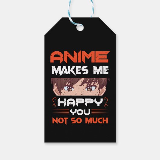 アニメは私にとってあまり嬉しくはない ギフトタグ (正面)
