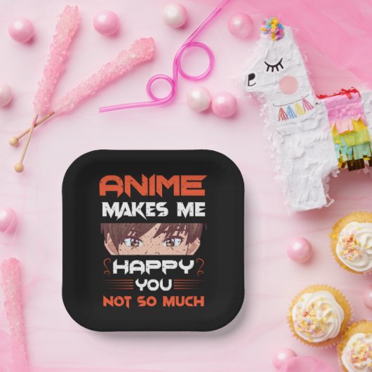 アニメは私にとってあまり嬉しくはない ペーパープレート (パーティー)