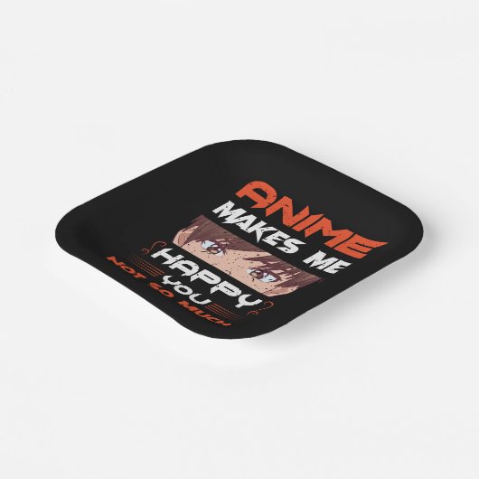 アニメは私にとってあまり嬉しくはない ペーパープレート (傾斜あり)