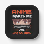 アニメは私にとってあまり嬉しくはない ペーパープレート (正面)