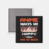 アニメは私にとってあまり嬉しくはない マグネット (正面/裏面)