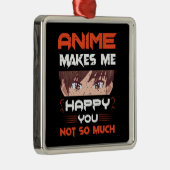 アニメは私にとってあまり嬉しくはない メタルオーナメント (右)