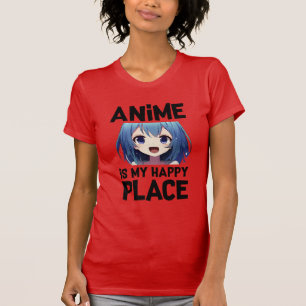 アニメは私の幸福な場所 Tシャツ