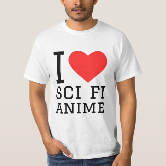アニメはSFが大好き Tシャツ (正面)