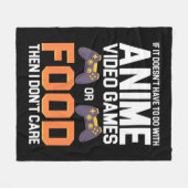 アニメもしのビデオゲームや フリースブランケット (正面(横))