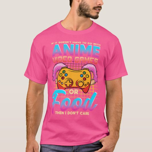アニメもしゲームや食べ物とは関係ない Tシャツ (正面)