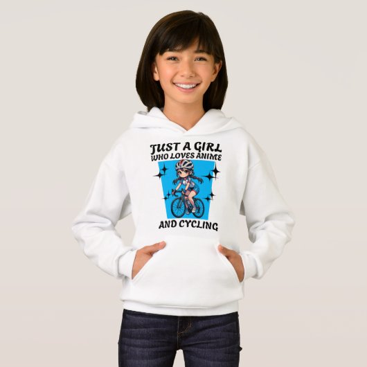 アニメやサイクリングが大好きな女の子 (正面フル)