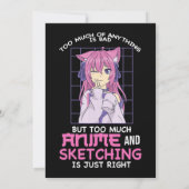 アニメやスケッチが多すぎるアニメやSk 招待状 (裏面)