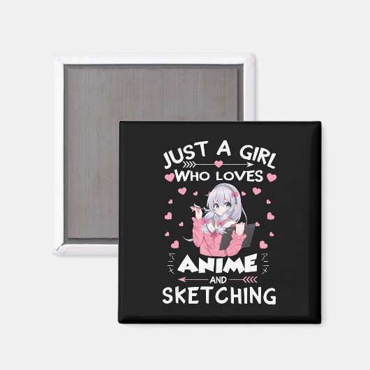 アニメやスケッチが大好きな女の子がDr. マグネット (正面/裏面)