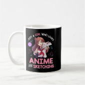 アニメやスケッチが大好きな女の子8 コーヒーマグカップ (左)