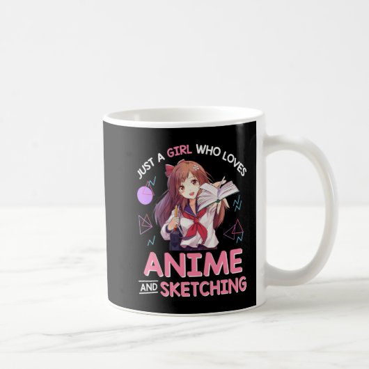 アニメやスケッチが大好きな女の子8 コーヒーマグカップ (右)