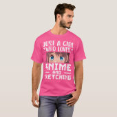 アニメやスケッチが大好きな女の子 Tシャツ (正面フル)