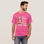 アニメやスケッチが大好きな女の子 Tシャツ (正面フル)