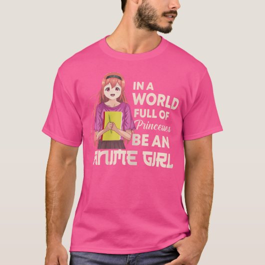 アニメやスケッチが大好きな女の子 Tシャツ (正面)