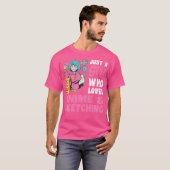 アニメやスケッチが大好きな女の子 Tシャツ (正面フル)