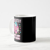 アニメやスケッチに簡単に気を取られる コーヒーマグカップ (正面左)