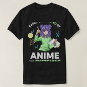アニメやスケッチのアニメティーに簡単に気を取られる Tシャツ (デザイン正面)