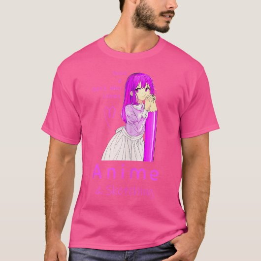 アニメやスケッチンが大好きな女の子だけ Tシャツ (正面)