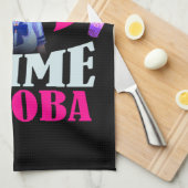 アニメやボバが大好きな女の子 キッチンタオル (四つ折り)