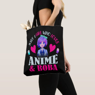 アニメやボバが大好きな女の子 トートバッグ