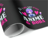 アニメやボバが大好きな女の子 ラッピングペーパー (ロールコーナー)