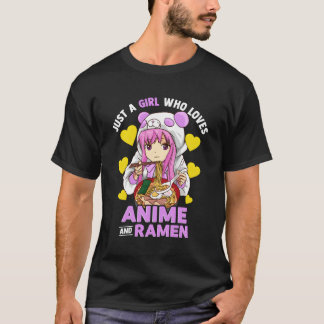 アニメやラーメンが大好きな女の子パンダG Tシャツ