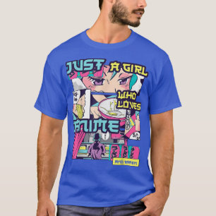 アニメやラーメンが大好きな女の子G Tシャツ
