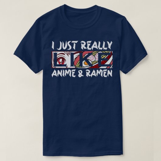 アニメやラーメンが大好きマンガ21 Tシャツ (デザイン正面)