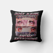 アニメや日本をスケッチするのが大好きな女の子An クッション (裏面)