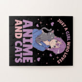 アニメや猫を愛する女の子だけのマンガハート ジグソーパズル (横)