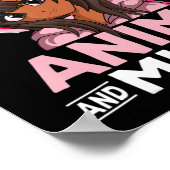 アニメや音楽が大好きな女の子A ポスター (角)