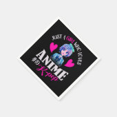 アニメやK – を愛する女ポップ・アートのの子 スタンダードカクテルナプキン (角)