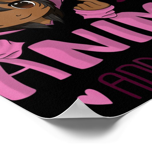 アニメやK – を愛する女ポップ・アートのの子 ポスター (角)